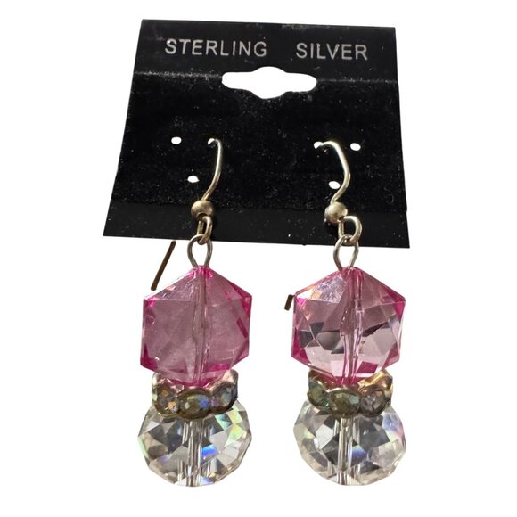 Sterling Silver Drop Earrings NWT - Picture 2 of 3